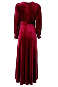Andie Dress In Wine Velvet - FINAL SALE -Fashion Clothing Store 1616C7D4 15A1 4B6C 90E6 C6C1584A71E9 126728