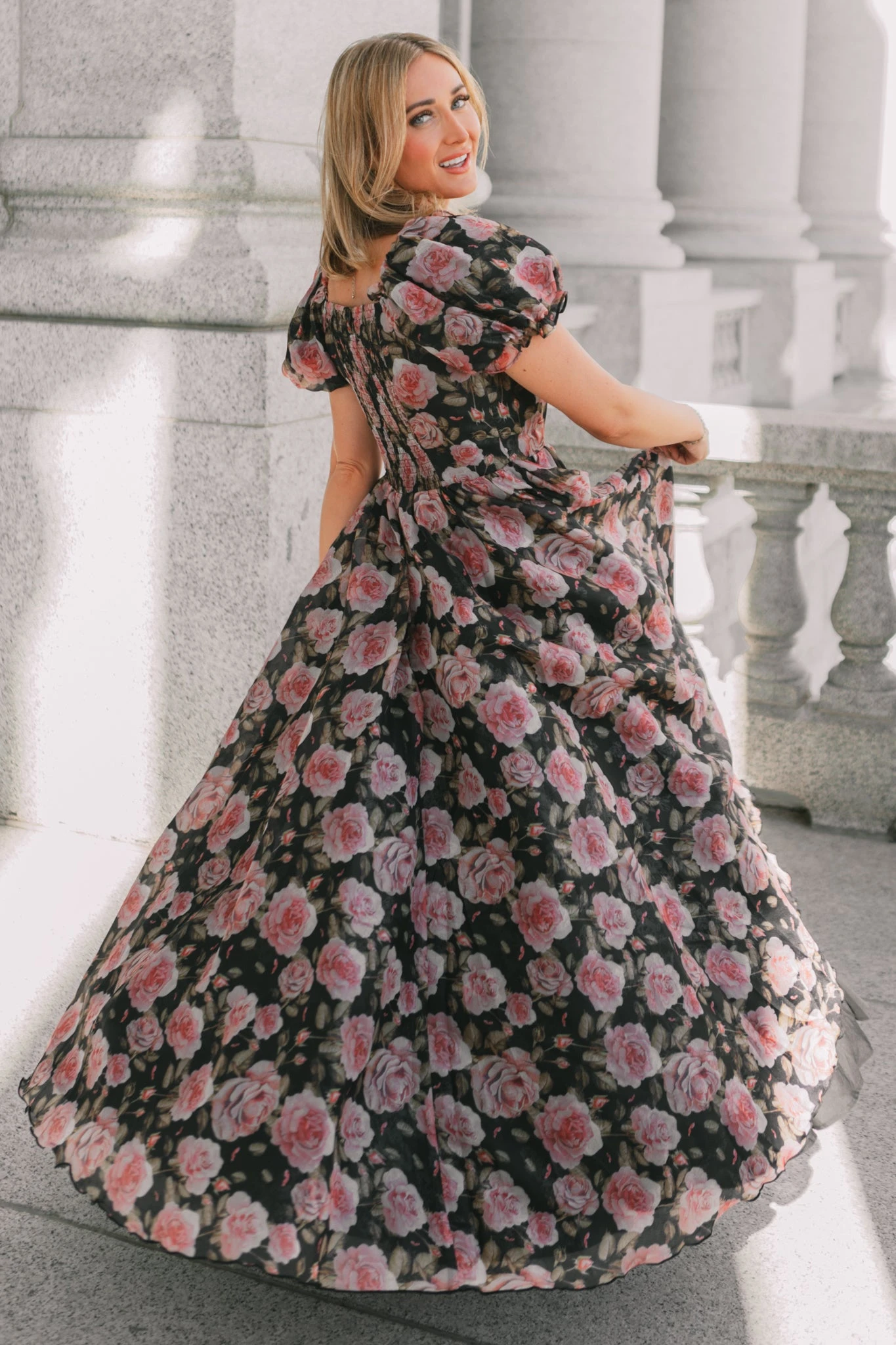 Melody Dress In Midnight Rose 8 Melody Dress In Midnight Rose - Image 8