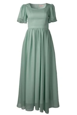Abbie Dress In Sage -Fashion Clothing Store Abbie sage front 756700