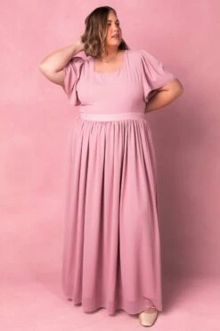 Abbie Dress In Blush -Fashion Clothing Store AbbieBlush1 313647