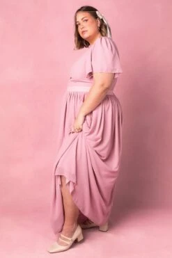 Abbie Dress In Blush -Fashion Clothing Store AbbieBlush2 897258