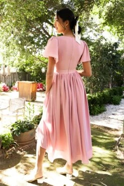 Abbie Dress In Blush -Fashion Clothing Store AbbieBlush8 203106