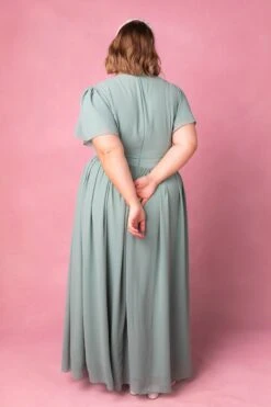 Abbie Dress In Sage -Fashion Clothing Store AbbieSage3 615888