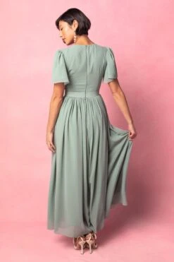 Abbie Dress In Sage -Fashion Clothing Store AbbieSage8 767386