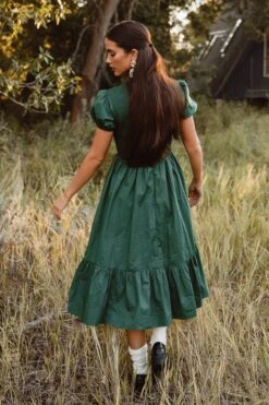 Addie Dress In Green - FINAL SALE -Fashion Clothing Store Addie Green 8 223838