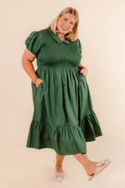Addie Dress In Green - FINAL SALE -Fashion Clothing Store AddieGreen Studio H23 2 164303
