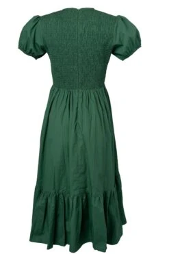 Addie Dress In Green - FINAL SALE -Fashion Clothing Store AddieGreen back 435703