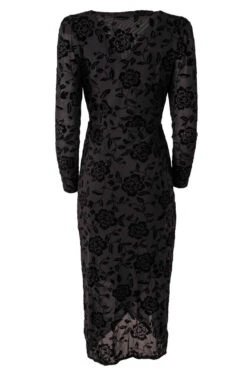 Amaya Burnout Dress In Black - FINAL SALE 17 Amaya Burnout Dress In Black - FINAL SALE -Fashion Clothing Store Amaya black .back 582823