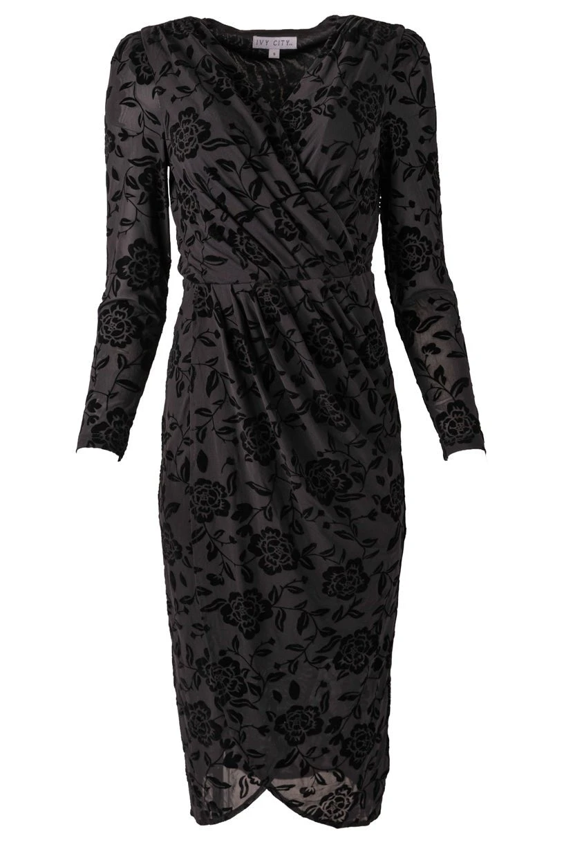 Amaya Burnout Dress In Black - FINAL SALE 6 Amaya Burnout Dress In Black - FINAL SALE - Image 6