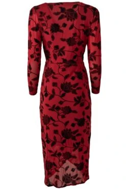 Amaya Burnout Dress In Red - FINAL SALE 13 Amaya Burnout Dress In Red - FINAL SALE -Fashion Clothing Store Amaya red back 2 247247