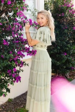 Anastasia Dress In Sage -Fashion Clothing Store AnastasiaSage Florida SS23 19 419868