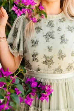 Anastasia Dress In Sage -Fashion Clothing Store AnastasiaSage Florida SS23 21 474363