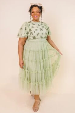 Anastasia Dress In Sage -Fashion Clothing Store AnastasiaSage Studio SS23 05 753371