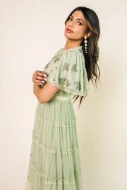 Anastasia Dress In Sage -Fashion Clothing Store AnastasiaSage Studio SS23 10 777740