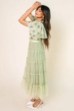 Anastasia Dress In Sage -Fashion Clothing Store AnastasiaSage Studio SS23 11 290133