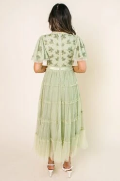Anastasia Dress In Sage -Fashion Clothing Store AnastasiaSage Studio SS23 12 317179
