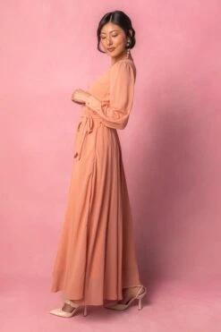Andie Dress In Apricot Crush -Fashion Clothing Store AndieApricot3 627909
