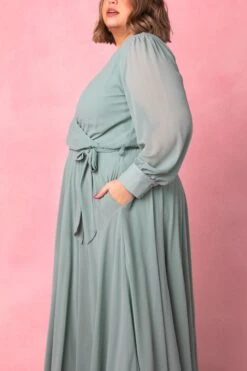 Andie Dress In Sage -Fashion Clothing Store AndieSage4 116625