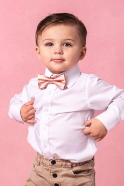 Baby Boys Henry Bow Tie In Apricot Crush -Fashion Clothing Store ApricotBowtie2 171793