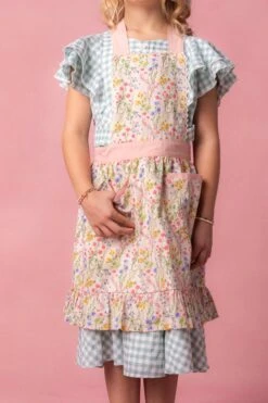 Mini Ivy Apron In Floral Cotton