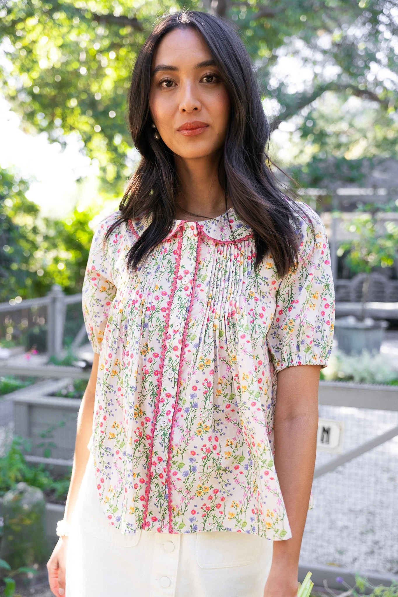 Betty Blouse In Floral 5 Betty Blouse In Floral - Image 5