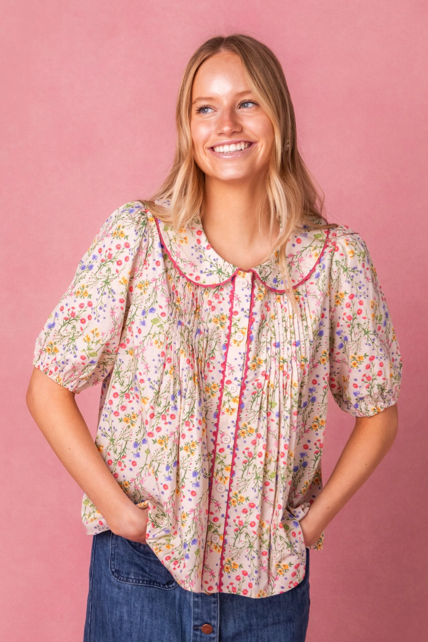 Betty Blouse In Floral 1 Betty Blouse In Floral