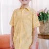 Briar Boys Shirt In Yellow Gingham - FINAL SALE