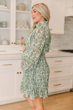 Brynley Dress In Green - FINAL SALE -Fashion Clothing Store BrynleyGreen MothersDay SS23 12 865308