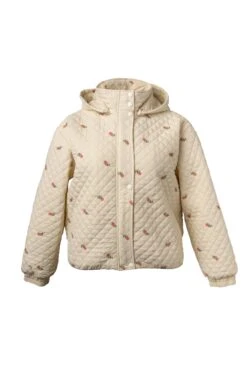 Quilted Jacket In Delicate Zinnia -Fashion Clothing Store CURVE puffer pink front