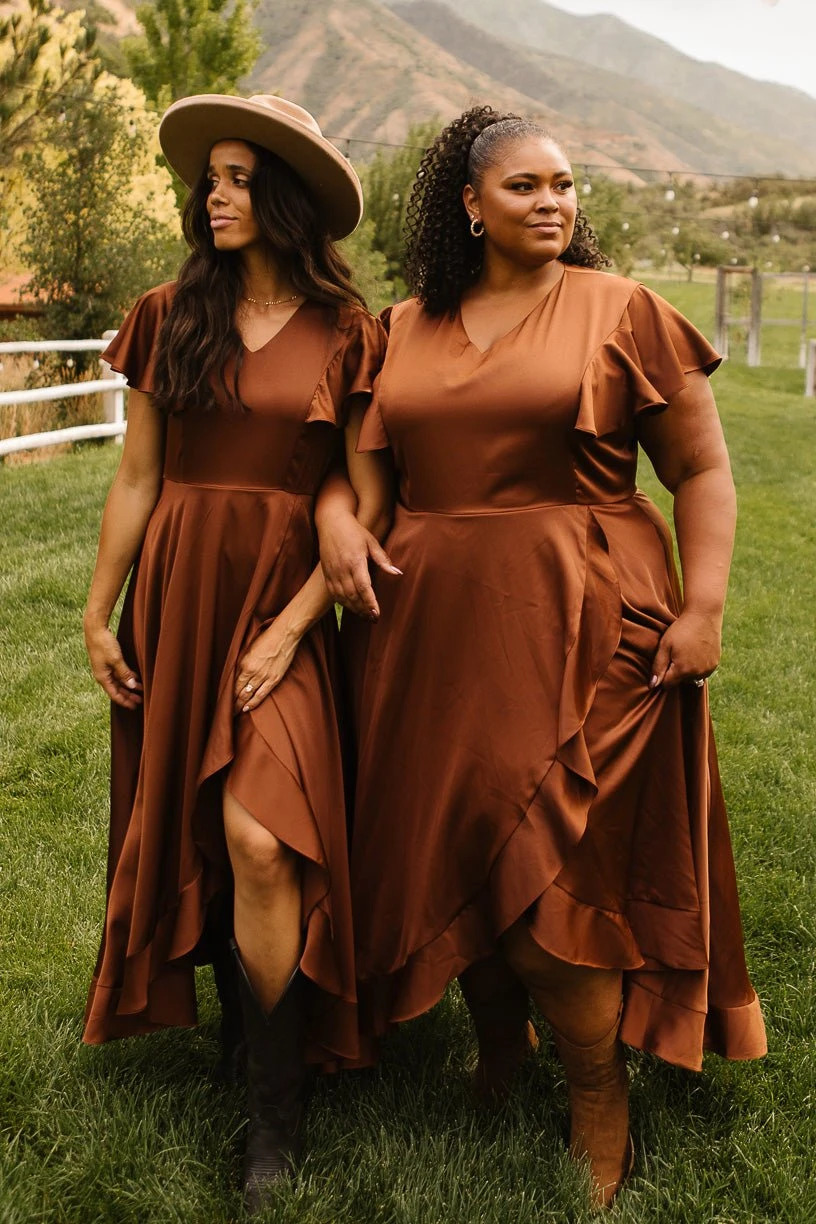 Callie Dress In Brown 8 Callie Dress In Brown - Image 8