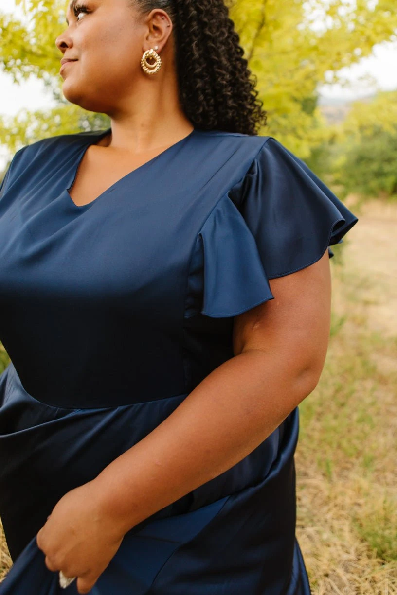 Callie Dress In Navy 5 Callie Dress In Navy - Image 5