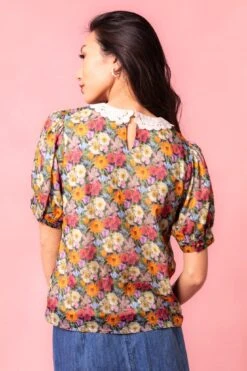 Cambridge Blouse Made With Liberty Fabric -Fashion Clothing Store CambridgeTop Studio LibertyLondon24 08 266587