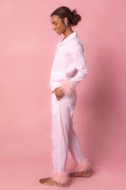 Camille Night Set With Feathers -Fashion Clothing Store CamilleFeathers Studio Easter24 44 150912