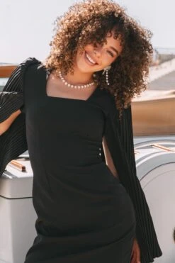 Cape Dress - FINAL SALE -Fashion Clothing Store CapeDressBlack Capitol N23 03 798314