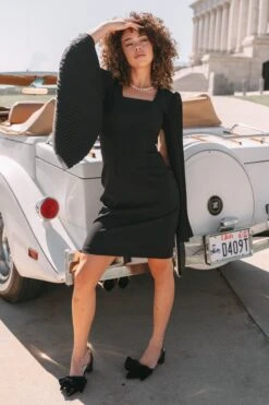 Cape Dress - FINAL SALE -Fashion Clothing Store CapeDressBlack Capitol N23 04 111530