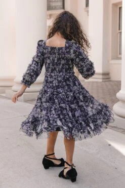 Mini Catherine Dress In Dark Floral - FINAL SALE 12 Mini Catherine Dress In Dark Floral - FINAL SALE -Fashion Clothing Store Catherine MonsonBuilding W23 16