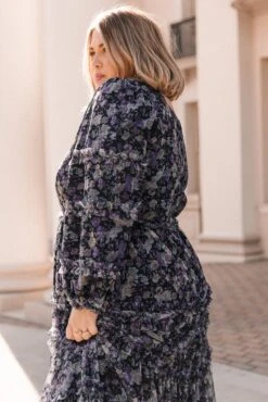 Catherine Dress In Dark Floral - FINAL SALE -Fashion Clothing Store Catherine MonsonBuilding W23 39 799019