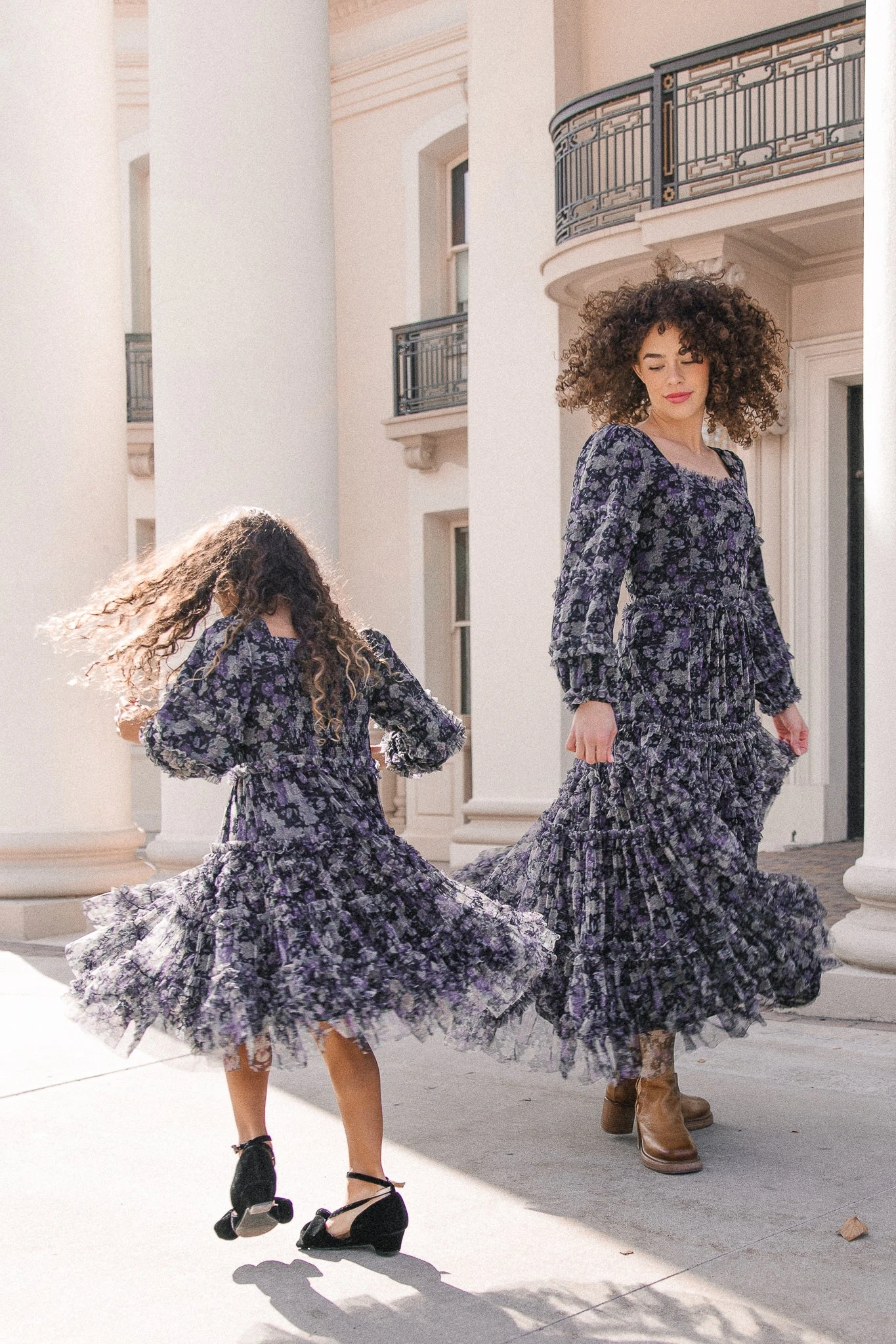 Mini Catherine Dress In Dark Floral - FINAL SALE 8 Mini Catherine Dress In Dark Floral - FINAL SALE - Image 8