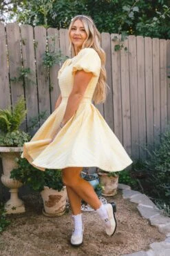 Celine Dress In Yellow -Fashion Clothing Store Celine CAgradens Easter24 8 969511