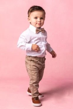 Baby Boys Henry Bow Tie In Champagne -Fashion Clothing Store ChampagneBowtie1 630734