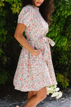 Chelsea Dress In Cream Floral -Fashion Clothing Store Chelsea Poolhouse Summer1 7