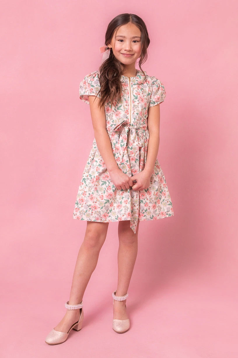 Mini Chelsea Dress In Cream Floral 6 Mini Chelsea Dress In Cream Floral - Image 6