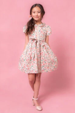 Mini Chelsea Dress In Cream Floral