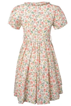 Chelsea Dress In Cream Floral -Fashion Clothing Store ChelseaCreamFloral back