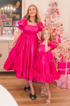 Coco Dress In Hot Pink - FINAL SALE -Fashion Clothing Store CocoHotPink TashHome H23 37 881704