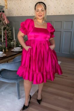 Coco Dress In Hot Pink - FINAL SALE -Fashion Clothing Store CocoHotPink TashHome H23 48 1c27e19a d0bf 4a51 92e6 9e7c27617054 308586
