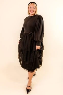 Cosette Midi Dress In Black - FINAL SALE -Fashion Clothing Store CosetteBlack Studio F23 11 645868