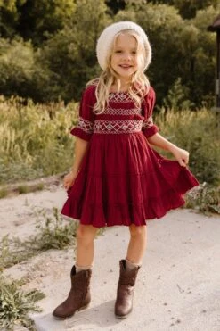 Mini Liesl Dress In Red - FINAL SALE