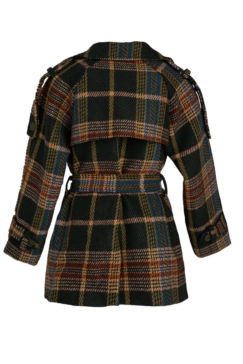 Mini Holly Plaid Coat - FINAL SALE 3 Mini Holly Plaid Coat - FINAL SALE - Image 3
