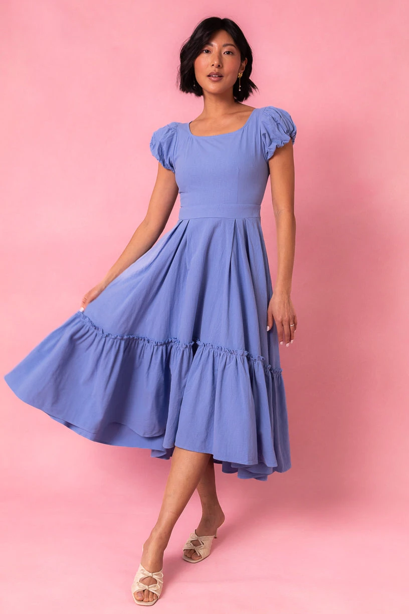 Dahlia Dress In Blue 1 Dahlia Dress In Blue